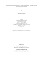 Stiffness Performance of Nail Laminated Timber Assembled With Wood-Based Fasteners