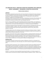 UK Landscape Policy, Landscape Character Assessment and Landscape Impact Assessment â Intensions vs Practical Application