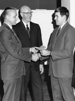 Fred O'Neil receiving Container Corps of American check