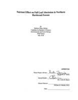 Nutrient Effect on Fall Leaf Abscission in Northern Hardwood Forests