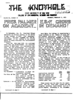 The Knothole, February 8, 1973