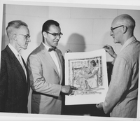 Fred O'Neil with artwork