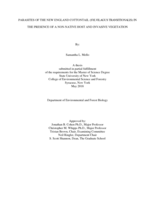 PARASITES OF THE NEW ENGLAND COTTONTAIL (SYLVILAGUS TRANSITIONALIS) IN THE PRESENCE OF A NON-NATIVE HOST AND INVASIVE VEGETATION