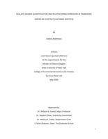 Oxalate Oxidase Quantification and Relative Mrna Expression in Transgenic American Chestnut (Castanea Dentata)