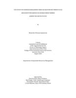 The Effects of Riparian Management Zone Delineation on Timber Value and Ecosystem Services in Diverse Forest Biomes Across the United States.