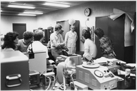 Ron Laplaine in testing lab