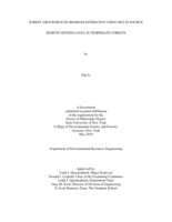 Forest Aboveground Biomass Estimation Using Multi-Source Remote Sensing Data in Temperate Forests