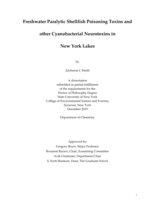 Freshwater Paralytic Shellfish Poisoning Toxins and other Cyanobacterial Neurotoxins in  New York Lakes