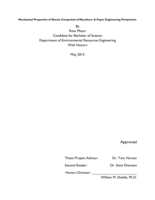 Mechanical Properties of Sheets Comprised of Mycelium: A Paper Engineering Perspective