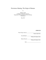 Persistence Hunting: The Origin of Humans