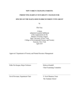 New York’s Changing Forests: Predicting Habitat Suitability Changes for Species of the Maple-Beech-Birch Forest-Type Group