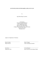 An investigation of the marine acrylate cycle