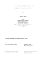 Adirondack Boreal Wetland Soundscapes: Birds, Land Use, Roads, and Noise