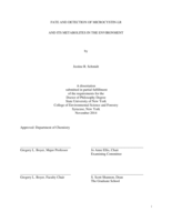 Fate and Detection of Microcystin-LR and its Metabolites in the Environment