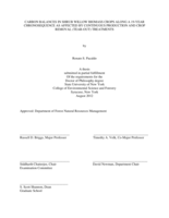 Carbon balances in shrub willow biomass crops along a 19-year chronosequence as affected by continuous production and crop removal (tear-out) treatments
