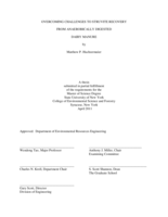 Overcoming challenges to struvite recovery from anaerobically digested dairy manure