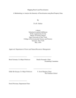 Mapping Rural Land Parcelization: A Methodology to Analyze the Intensity of Parcelization using Real Property Data.
