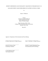DENSITY DEPENDENCE AND STOCHASTIC VARIATION IN OVERABUNDANT, UN-MANAGED WHITE-TAILED DEER HERDS OF EASTERN NATIONAL PARKS