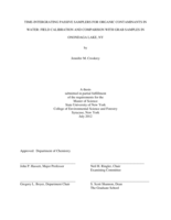 Time-Integrating Passive Samplers for Organic Contaminants in Water: Field Calibration and Comparison with Grab Samples in Onondaga Lake, NY