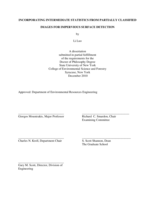 Incorporating intermediate statistics from partially classified images for impervious surface detection