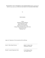 Microhabitat Relationships of Two Murid Rodents Rattus andamanensis and Niviventer fulvescens in Protected Forests of Northeastern India