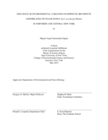 Influence of Environmental Variation on Epiphytic Bryophyte Assemblages on Sugar Maple (Acer saccharum Marsh.) in Northern and Central New York