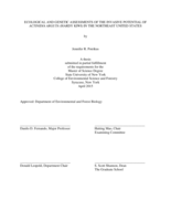 Ecological and Genetic Assessments of the Invasive Potential of Actinidia arguta (Hardy kiwi) in the Northeast United States