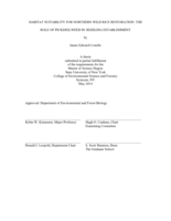 Habitat Suitability for Northern Wild Rice Restoration: The Role of Pickerelweed in Seedling Establishment