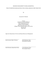 Resource Management to Rural Residential: Tools to Monitor Parcelization in the Catskill Region of New York State