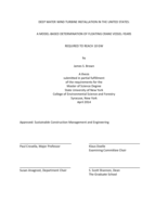 DEEP WATER WIND TURBINE INSTALLATION IN THE UNITED STATES: A MODEL‐BASED DETERMINATION OF FLOATING CRANE VESSEL‐YEARS REQUIRED TO REACH 10 GW