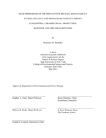 Male Pheromone of the Pine Sawyer Beetles, Monochamus s. scutellatus (Say) and Monochamus notatus (Drury) (Coleoptera: Cerambycidae): Production, Response and Circadian Rhythms