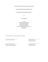 Statistical Modeling of Biological Reactors and Unit Operations associated with Wastewater Treatment Processes