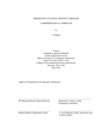 Preserving Cultural Identity through A Morphological Approach