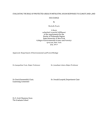 EVALUATING THE ROLE OF PROTECTED AREAS IN MITIGATING AVIAN RESPONSES TO CLIMATE AND LAND USE CHANGE