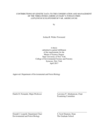 CONTRIBUTIONS OF GENETIC DATA TO THE CONSERVATION AND MANAGEMENT  OF THE THREATENED AMERICAN HART’S-TONGUE FERN (ASPLENIUM SCOLOPENDRIUM VAR. AMERICANUM)