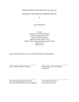 Biomass District Heating in the Tug Hill, NY: Feasibility and Regional Economic Impacts