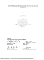 Establishing select willow clones on a water-saturated, PAH-contaminated site using various innovative site improvement techniques.