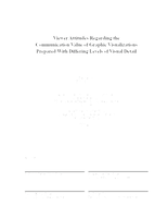 Viewer attitudes regarding the communication value of graphic visualizations prepared with differing levels of visual detail.