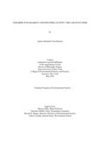 EXPLORING SUSTAINABILITY AND INDUSTRIAL ACTIVITY: THE CASE OF ECUADOR