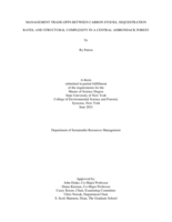 Management Trade-Offs Between Carbon Stocks, Sequestration Rates, and Structural Complexity in a Central Adirondack Forest