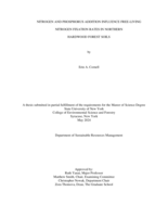 Nitrogen and Phosphorus Addition Influence Free-Living Nitrogen Fixation Rates in Northern Hardwood Forest Soils