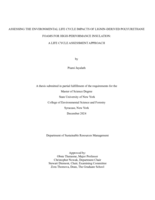 Assessing the Environmental Life Cycle Impacts of Lignin-Derived Polyurethane Foams for High-Performance Insulation: A Life Cycle Assessment Approach