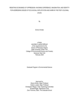 Resisting Economies of Oppression: Invoking Experience, Imagination, and Identity for Addressing Issues of Eco-Social Exploitation and Harm in the Post-Colonial State