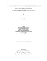 Parametric Optimization for Enhancing Bioelectricity Generation  by Lactiplantibacillus Pentosus  in a Dual-Chamber Microbial Fuel Cell System